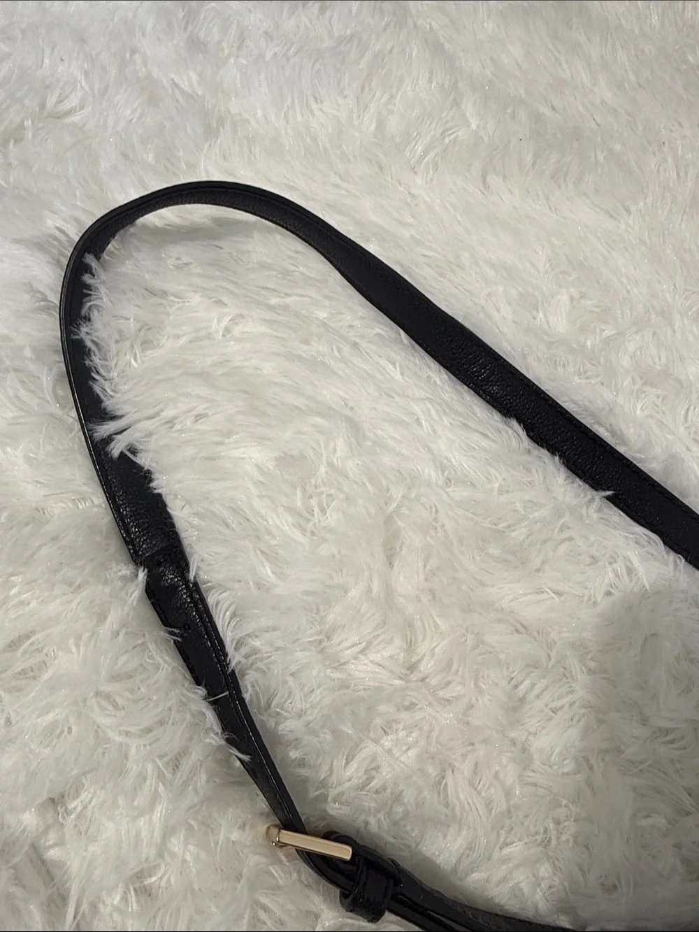 KATE SPADE NEW YORK  Milna Lovett Street Black Leather Cross Body Bag